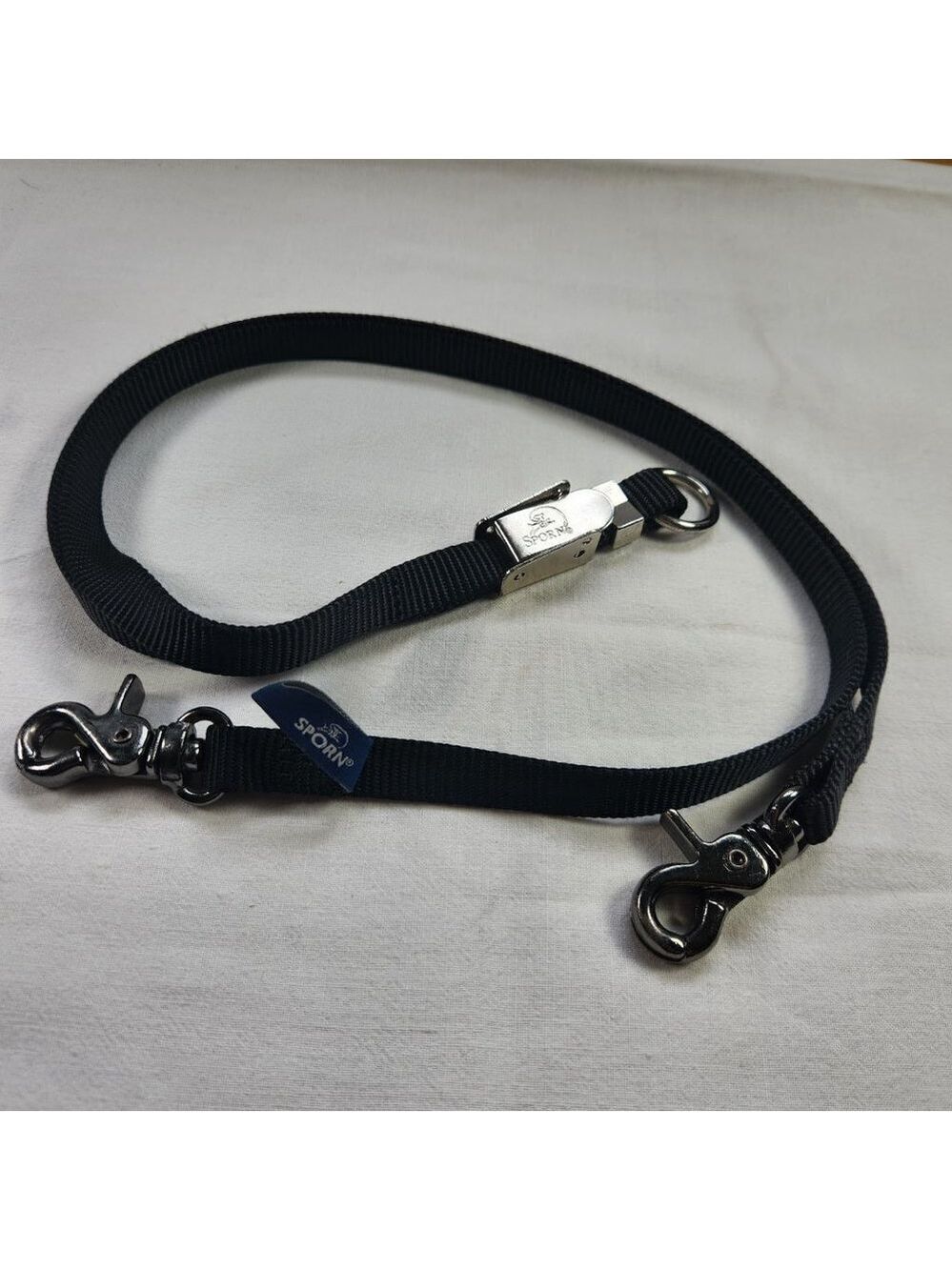 Sporn Dog Leash Double Attachment Buckle Adjustable Length